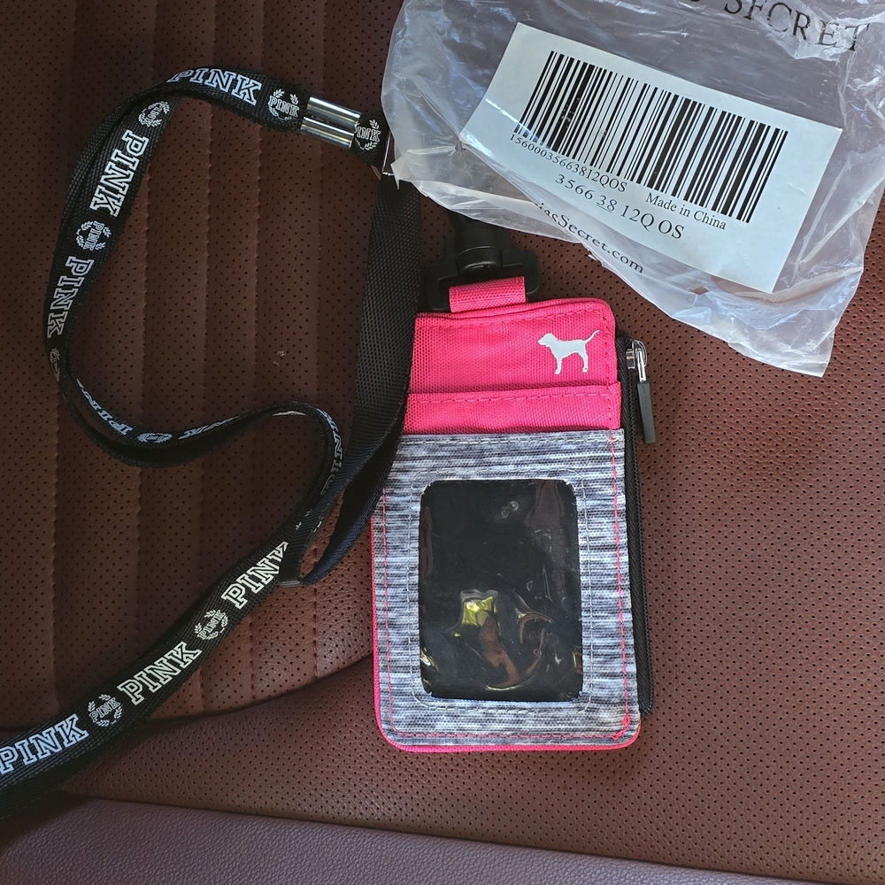 Victorias Secret PINK ID Holder with Lanyard